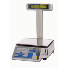 Поверка весов с печатью этикетки DIGI SM-300 P30